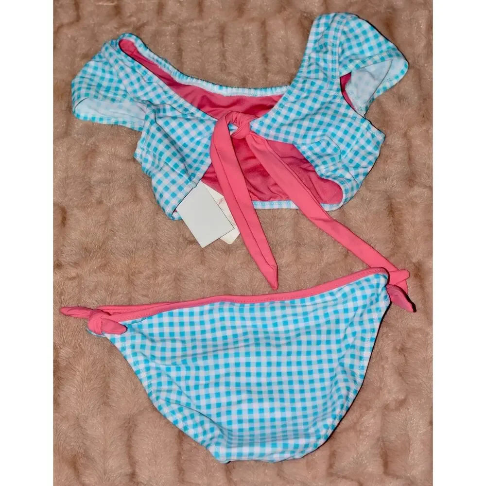 Tommy Bahama Big Girls Rush Guard Bathing Suit 2pc Set Size 12 UPF 50 NEW!!!